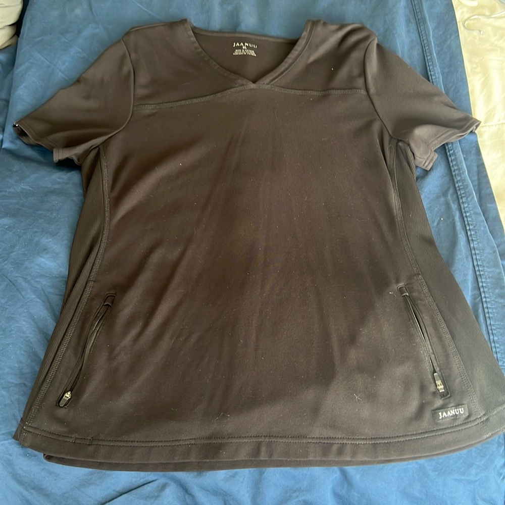Jaanuu, Black, size XL, scrub top. Like new!